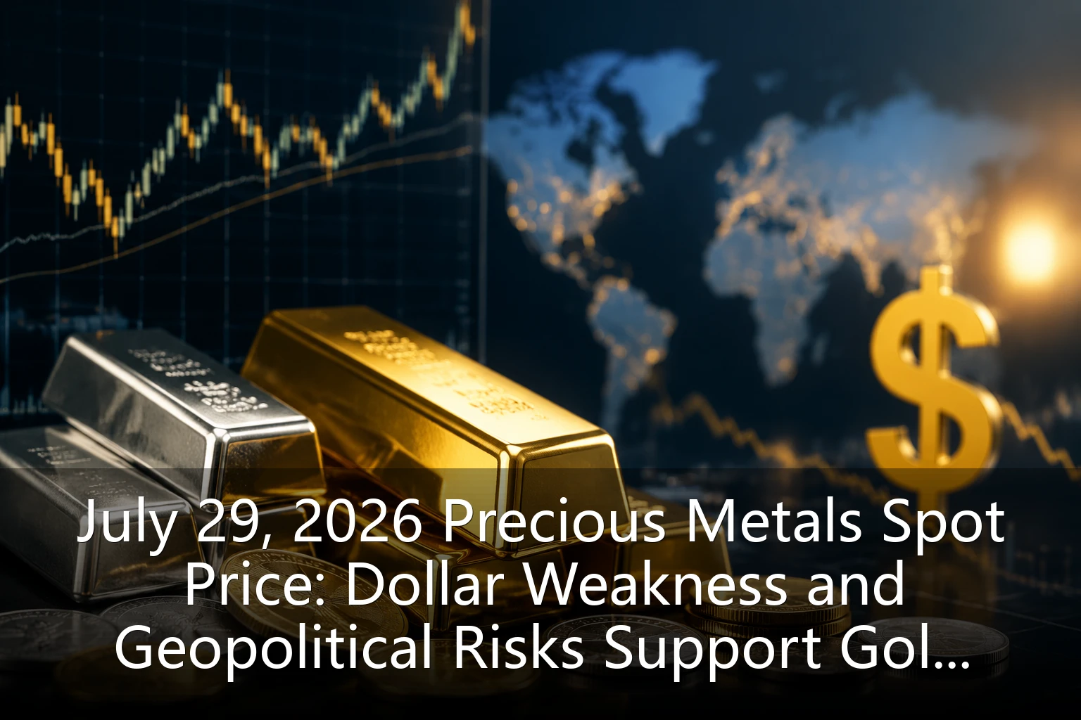 July 29, 2026 Precious Metals Spot Price: Dollar Weakness and Geopolitical Risks Support Gold Rebound