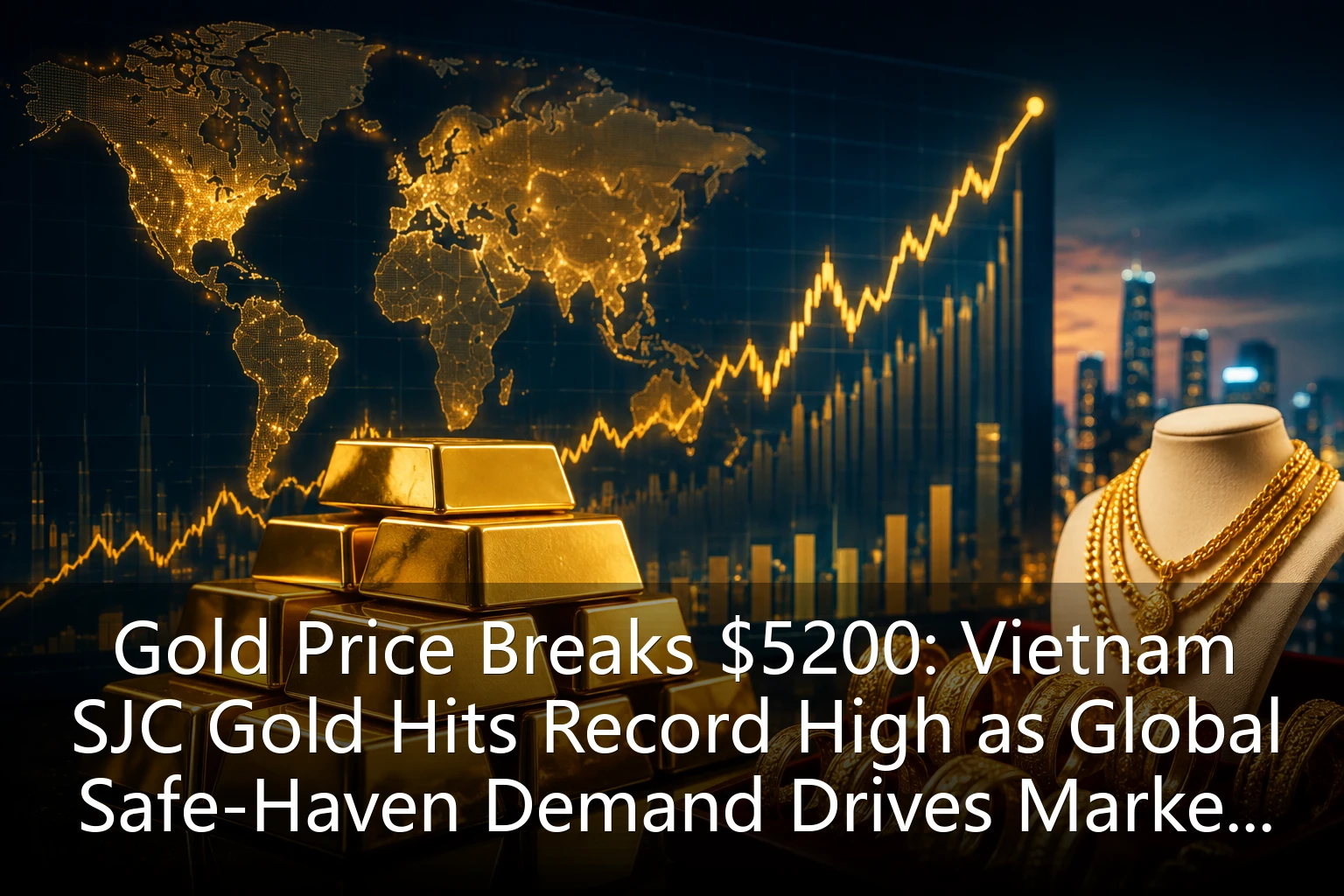 Gold Price Breaks $5200: Vietnam SJC Gold Hits Record High as Global Safe-Haven Demand Drives Market Surge