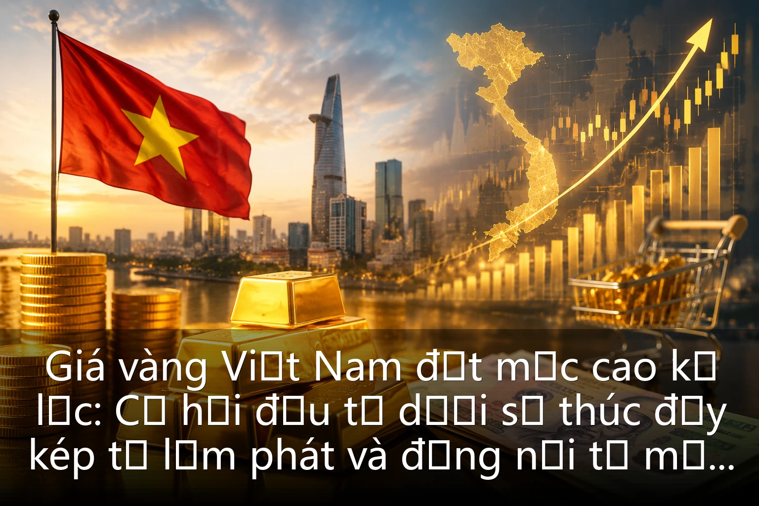 Giá vàng Việt Nam đạt mức cao kỷ lục: Cơ hội đầu tư dưới sự thúc đẩy kép từ lạm phát và đồng nội tệ mất giá