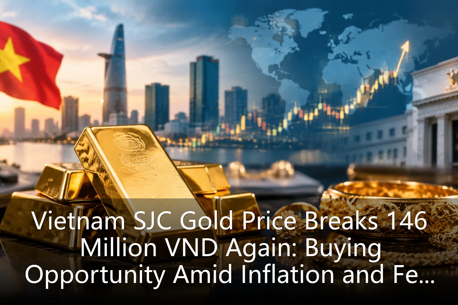 Vietnam SJC Gold Price Breaks 146 Million VND Again: Buying Opportunity Amid Inflation and Fed Policy Tug-of-War
